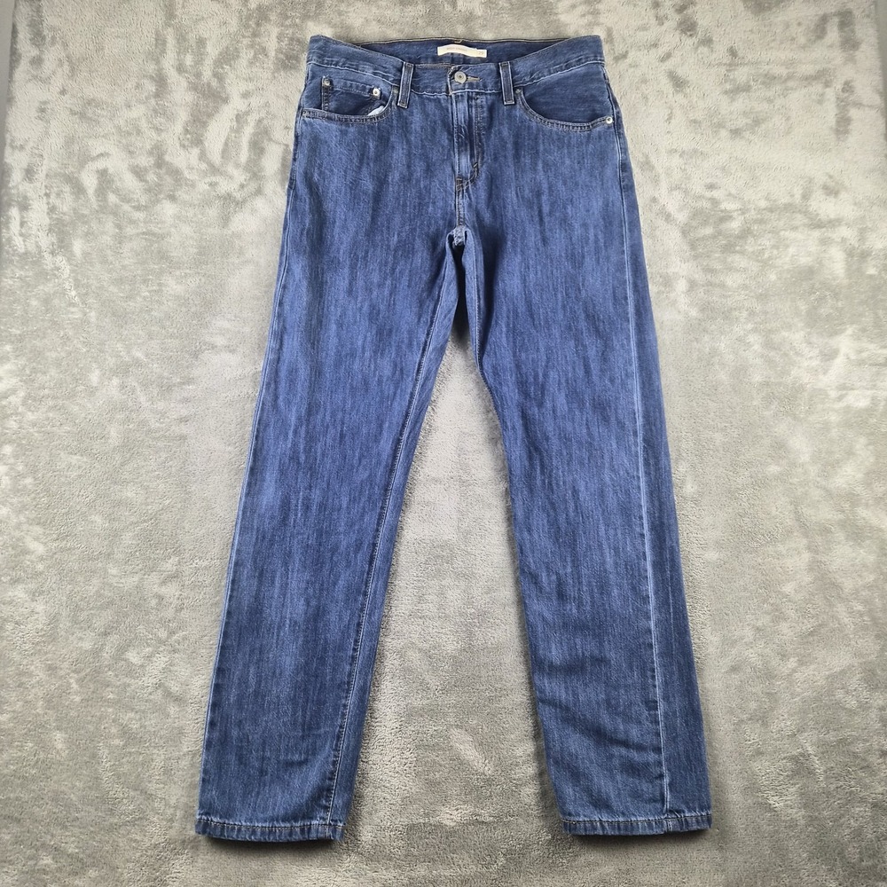 Levis Middy Straight Jeans Women 29x30 (fits 29x29) Blue Denim 100% Cotton Ranch